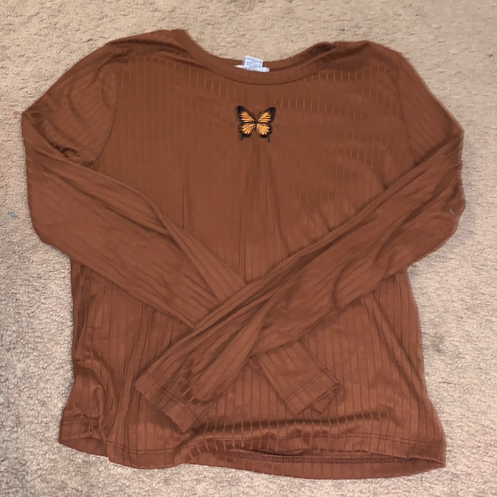 ORANGE butterfly shirt